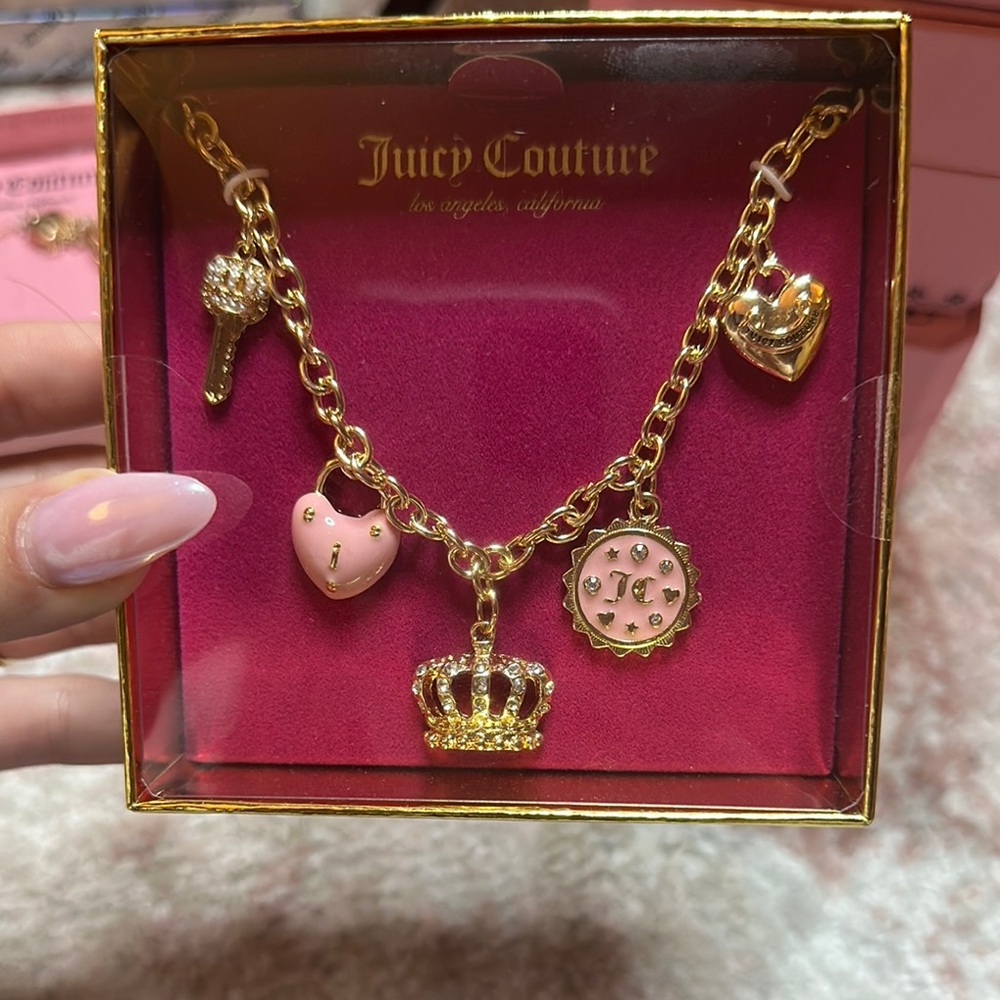 Juicy Couture Gold Charm Necklace